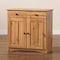 Baxton Studio Lauren Modern and Contemporary Oak Brown Finished Wood 2-Door Buffet Kitchen Cabinet 190-11984-ZORO - alternate 10
